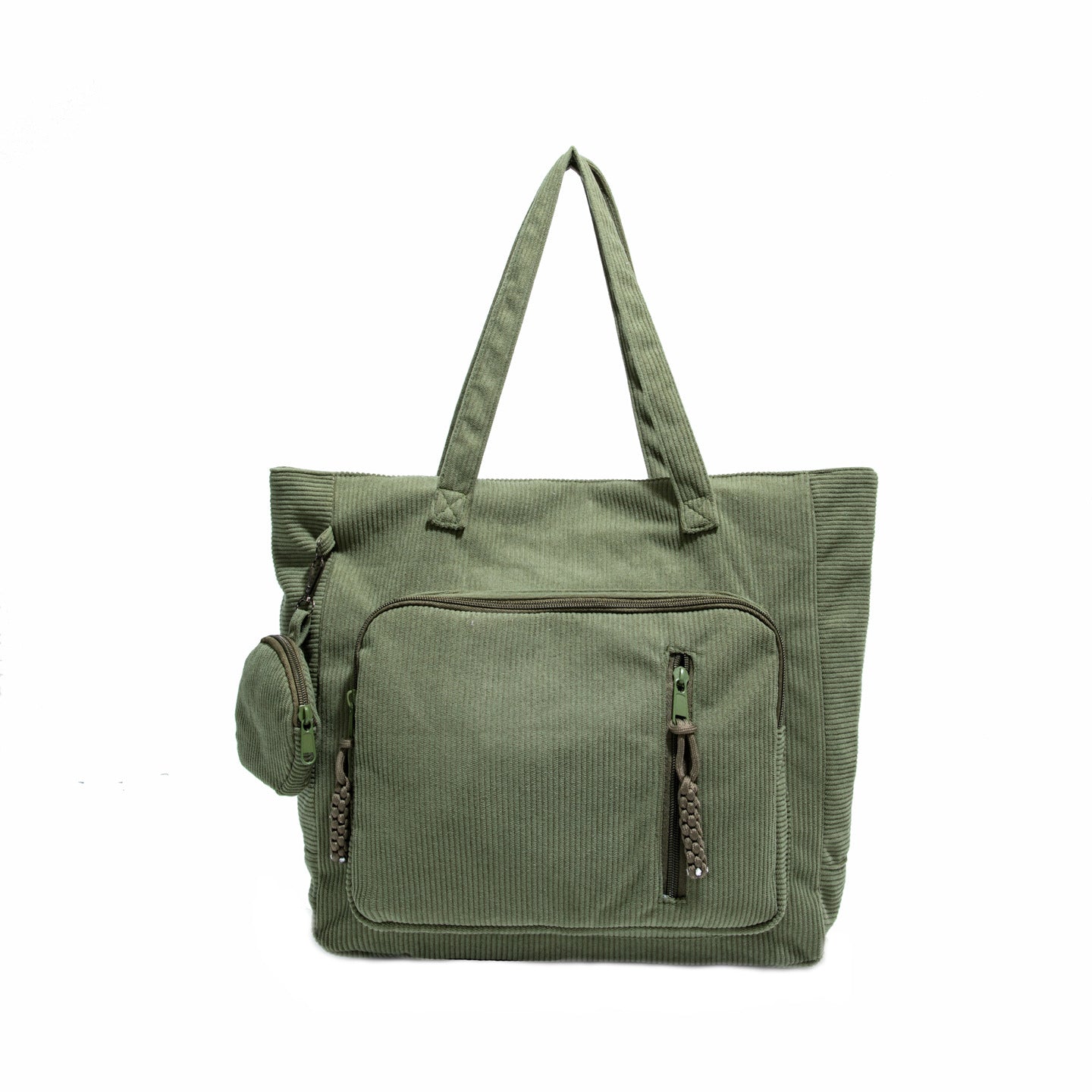 WoSpacious Mehrfach-Taschen Canvas Einkaufstasche Brehn