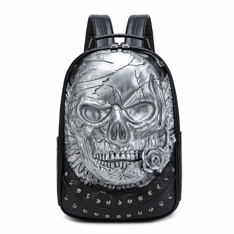 Stylischer Rucksack mit Totenkopf-Design Brehn