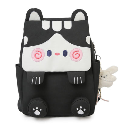Niedlicher katzenmotivierter Plüsch-Rucksack Brehn