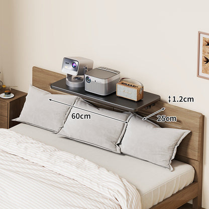 Slim Floating Kopfteil Nachttischregal mit ultra-dünnem Profil und abgerundeten Ecken