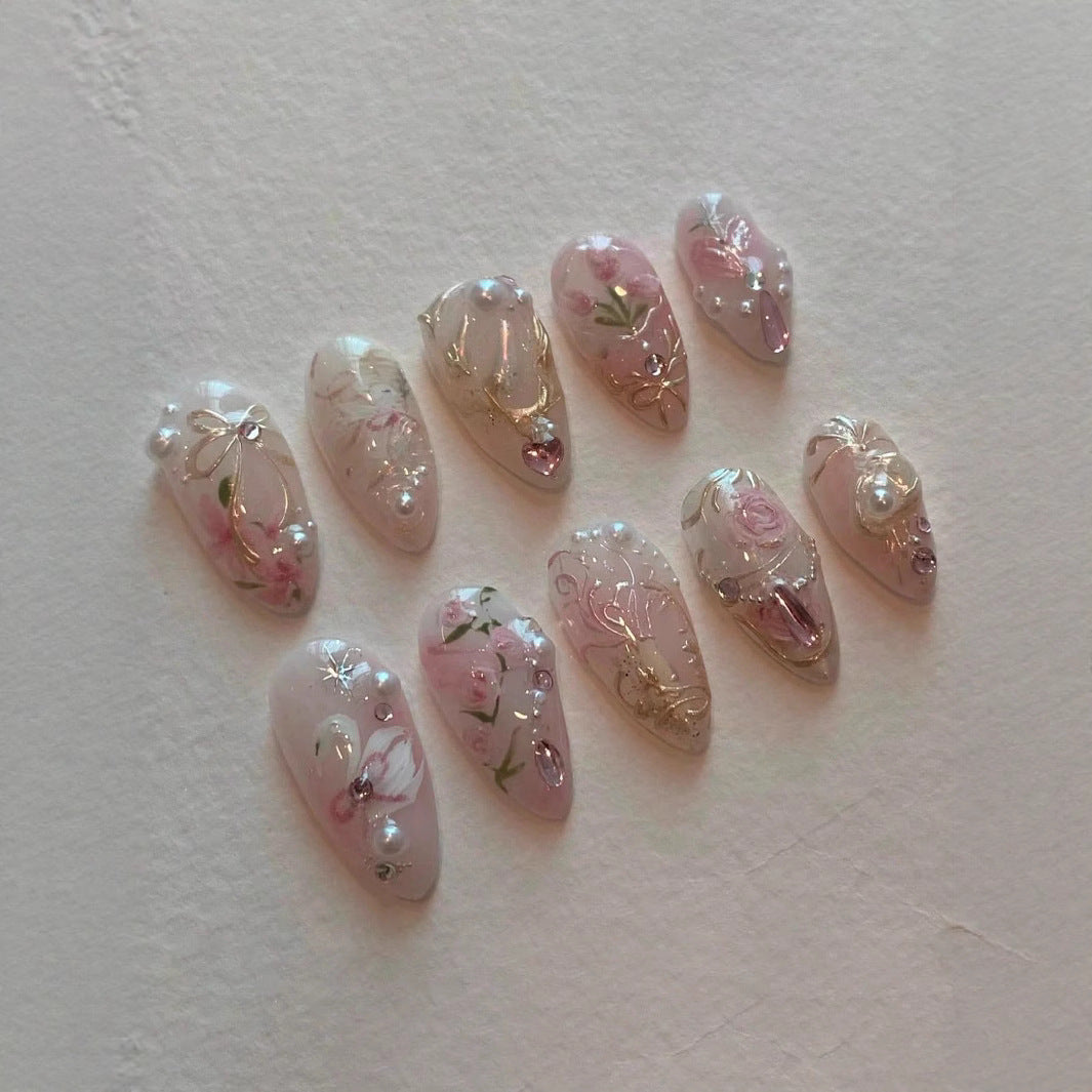 Künstlerisches Press-On Nagelkunstset Brehn