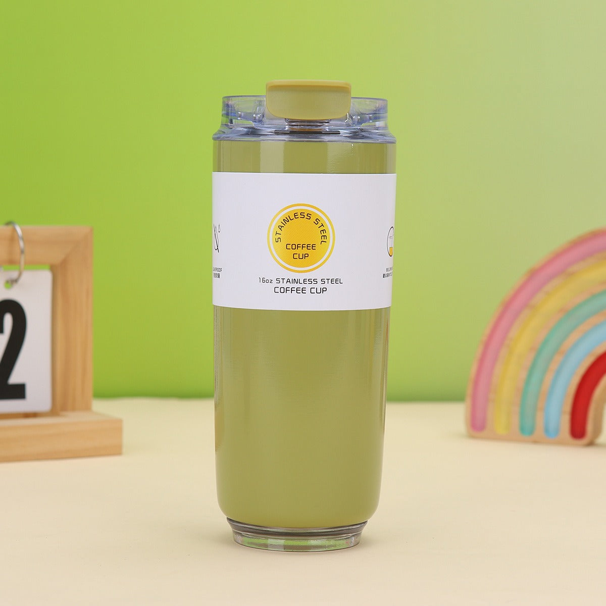 Damen moderner Edelstahl Kaffee-Becher mit isolierender Wirkung Brehn