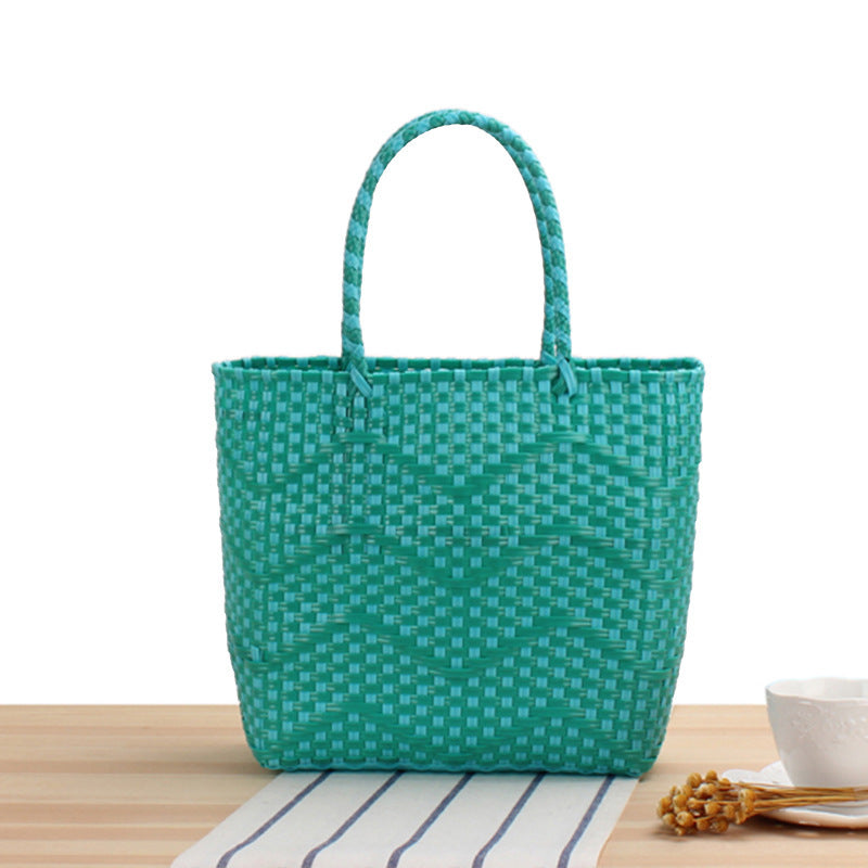 Handtasche Aus Hochfestem Geflochtenem Material mit Eleganter Wellenstruktur Brehn