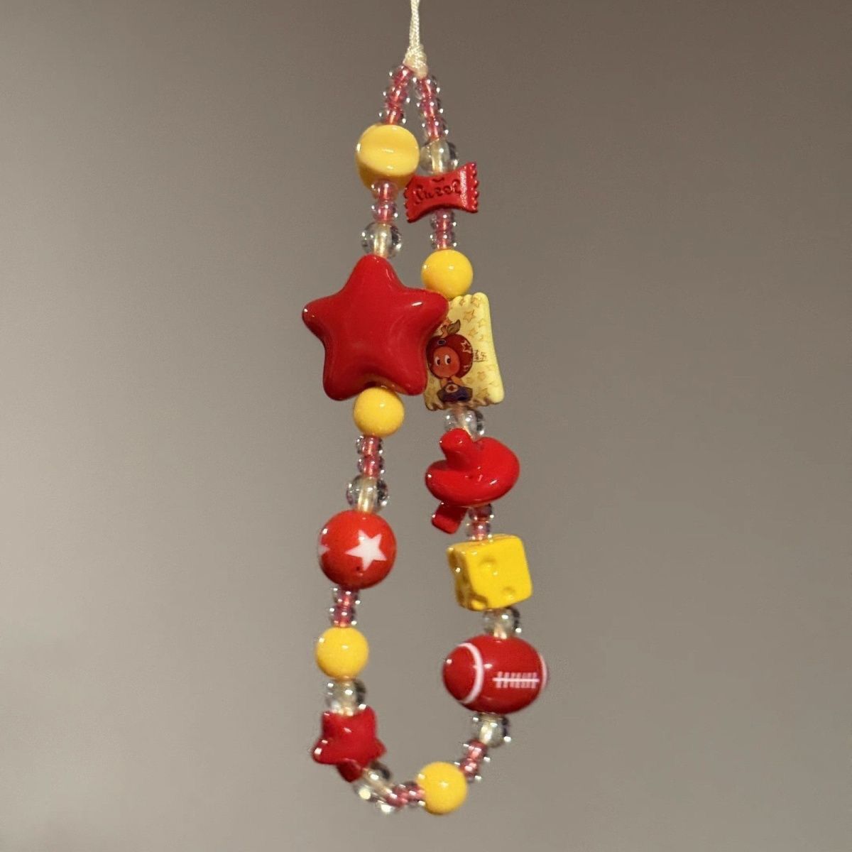Bunte thematische Perlen-Charm-Lanyard Brehn