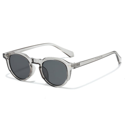 Stylische Retro-Ovalrahmen-Sonnenbrille Brehn