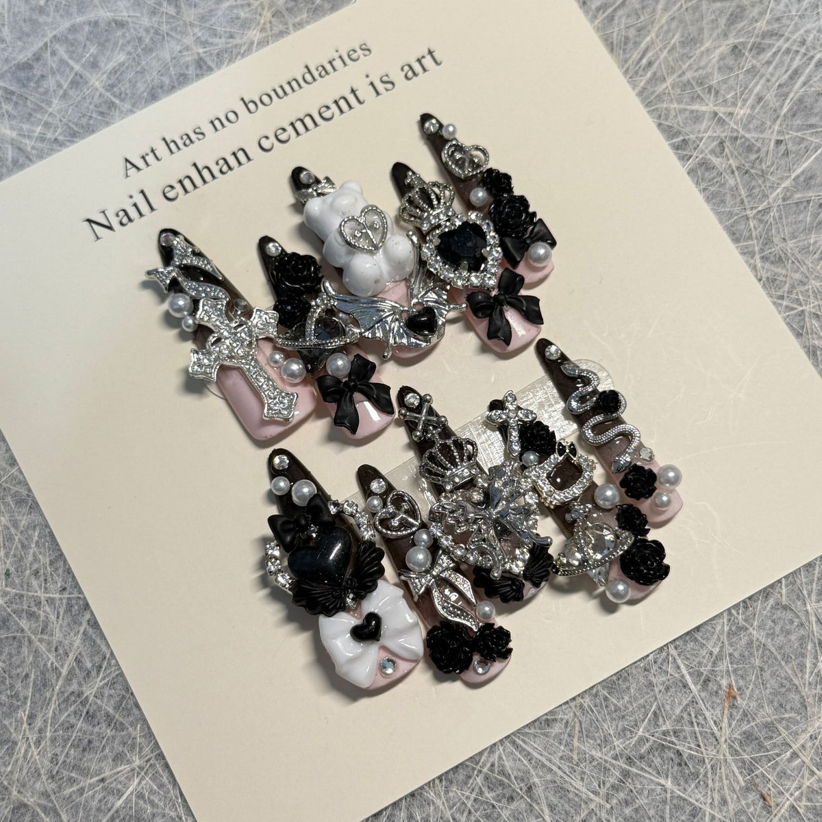 Gothic Themen Nagelkunst Set