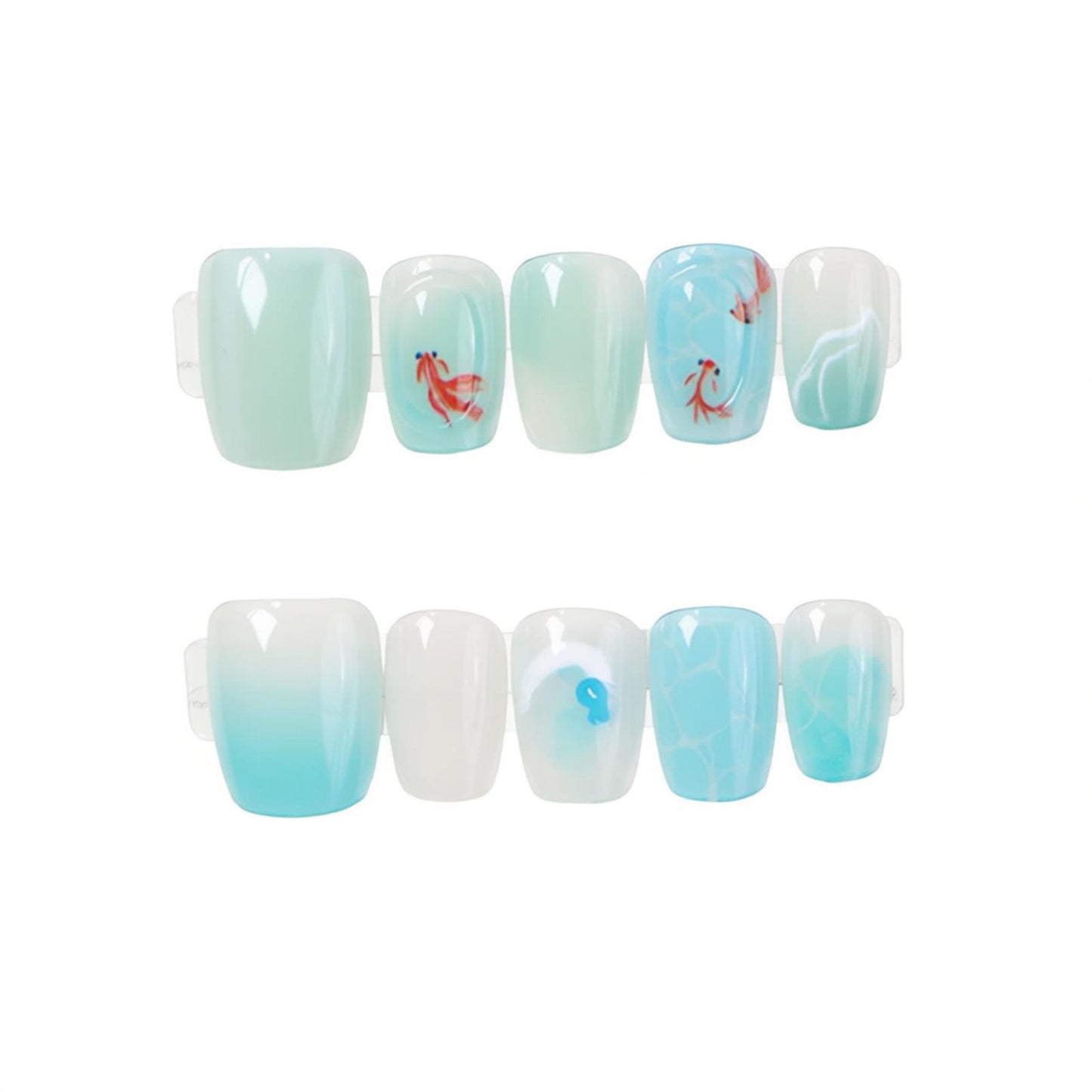 Ozean-inspiriertes Nagelkunst-Set Brehn