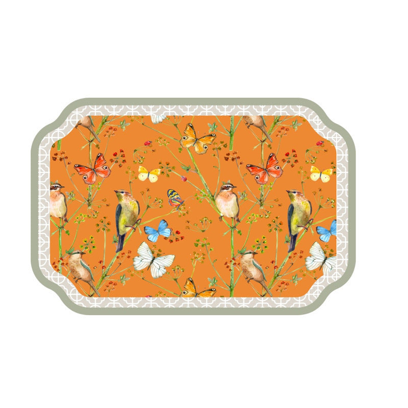 Künstlerische florale Badezimmermatte