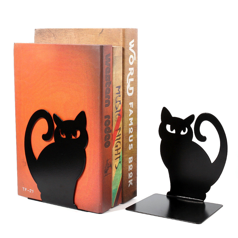 Kat Silhouette dekorative Buchstützen