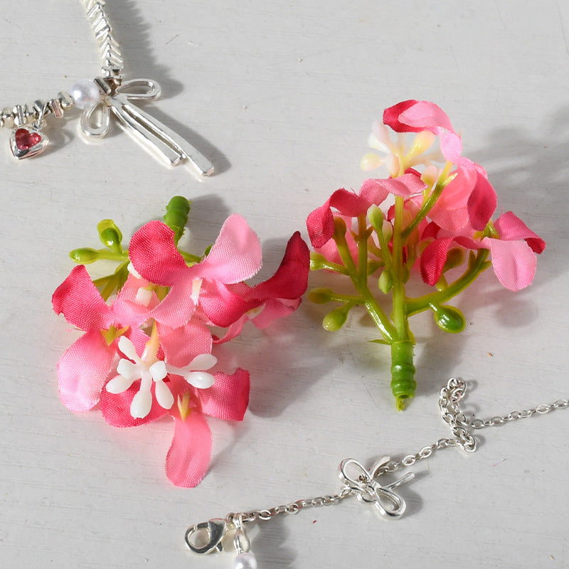 Florale Haarklammer