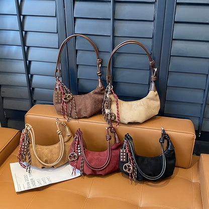 Designer Wildleder-Handtasche
