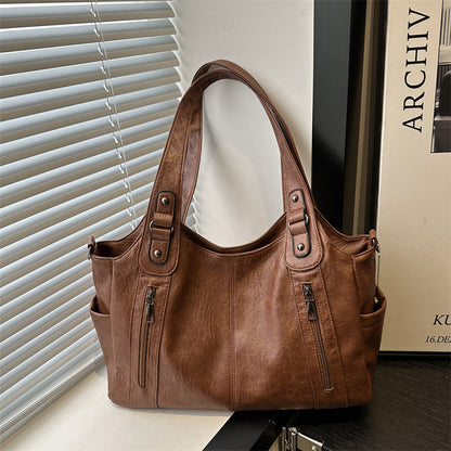 Funktionale Leder Schultertasche