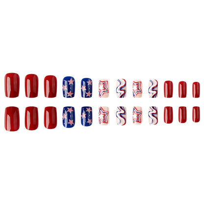 Themen Press-On Nagelkunst Set mit Sternen Design Brehn