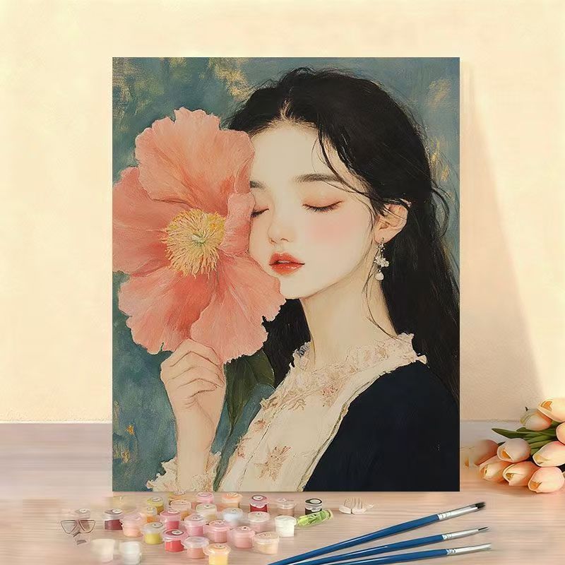 DIY Floral Portrait Malen nach Zahlen Set Brehn