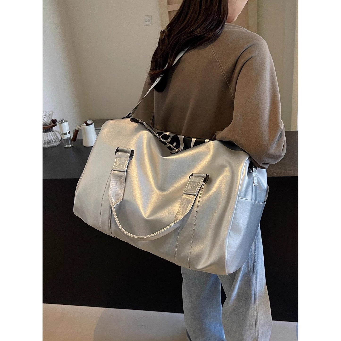 Glänzender Finish Reisetasche Brehn