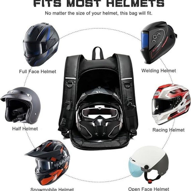 Motorrad-Rucksack mit Reflektierenden Sicherheitsdetails Brehn