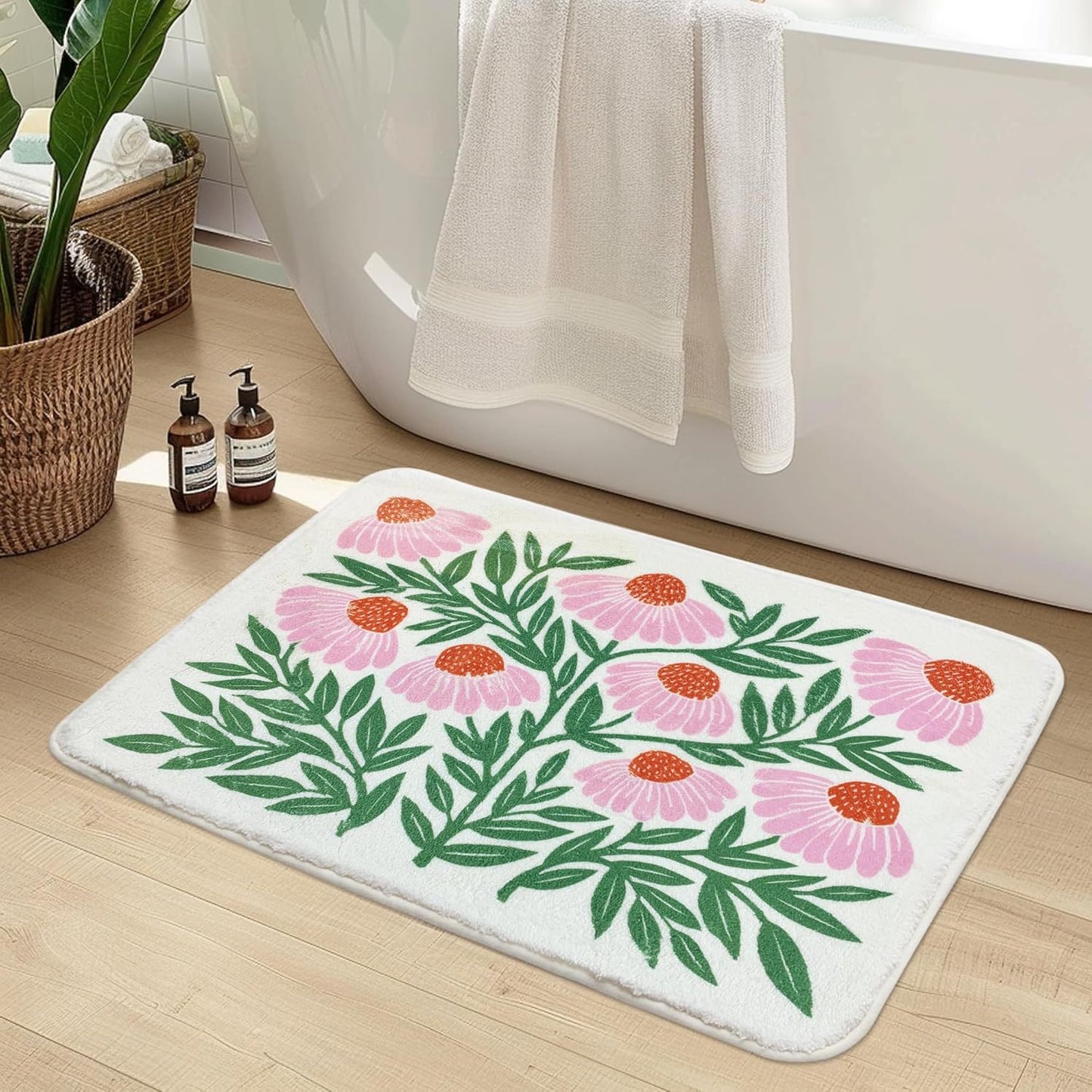 Luxuriöse Floral Design Badmatte Brehn