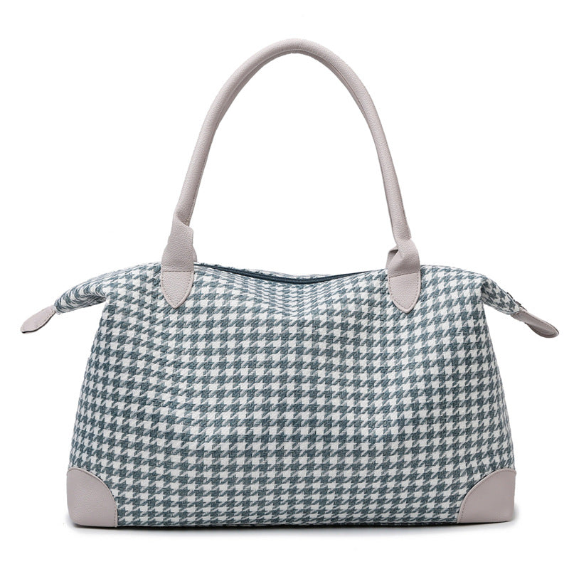Modische Handtasche Im Zeitlosen Hahnentrittmuster Brehn