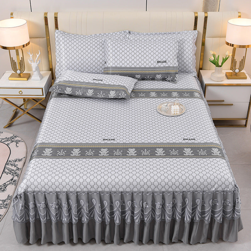 Damen Tagesdecke mit verspieltem Bärenmotiv Brehn