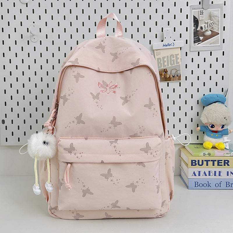 Charmanter Schmetterlingsdruck Schulrucksack