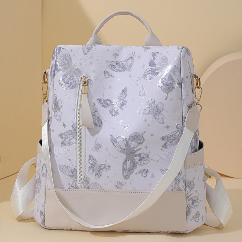 Stylische Schmetterlingsdruck Rucksack Brehn