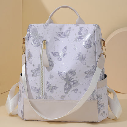 Stylische Schmetterlingsdruck Rucksack Brehn