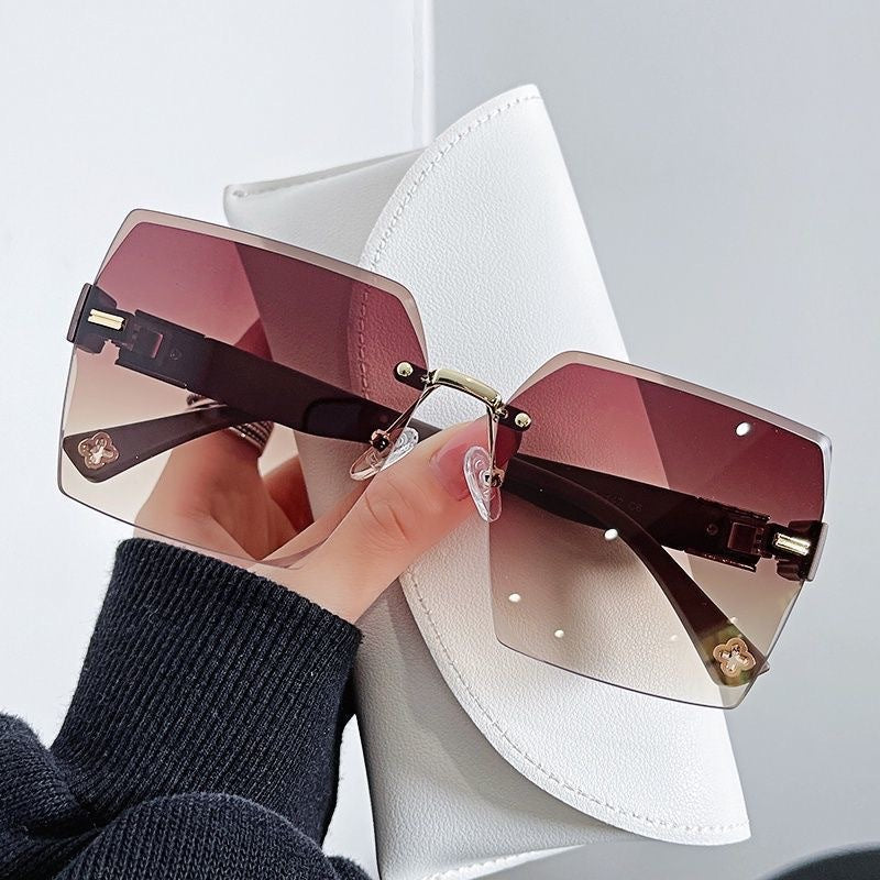 Übergröße Geometrische Schild Sonnenbrille Brehn