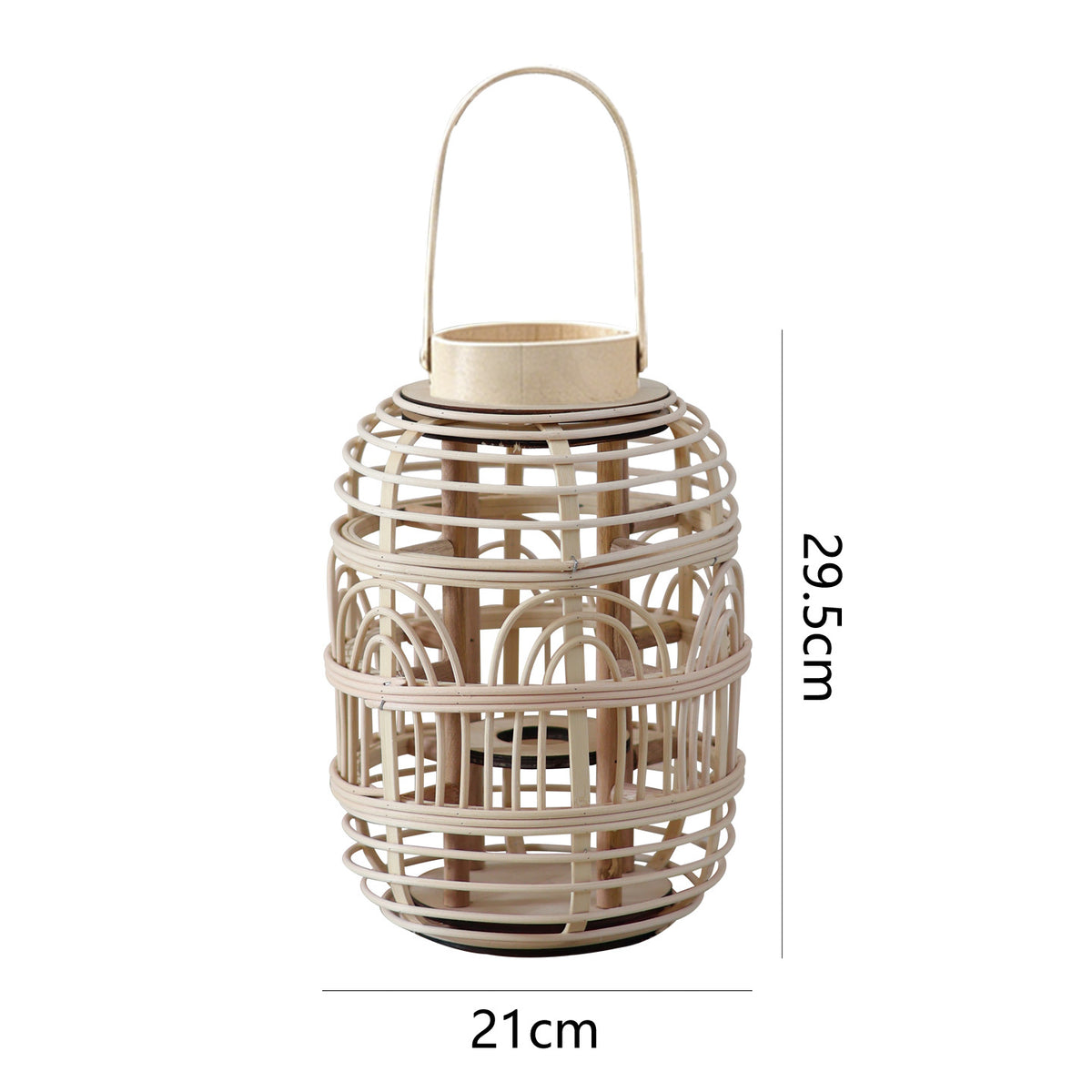 Dekorative Rattan-Laterne Brehn