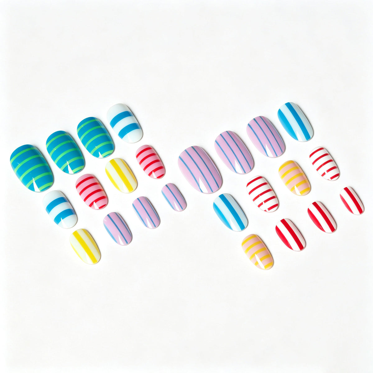 Gestreiftes Nagelkunst Design Kit