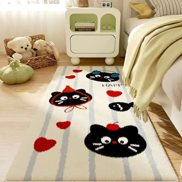 Verspielter Tiermotiv-Teppich Brehn