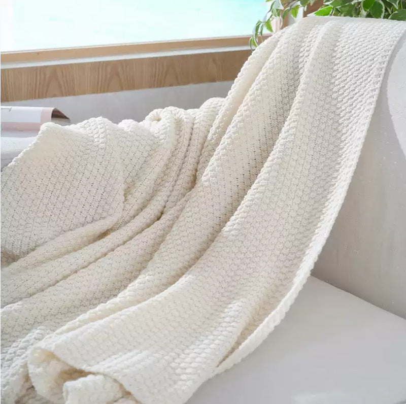 Damen Elegante Waffelstruktur Decke Brehn