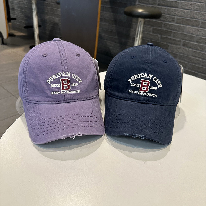 Herren Vintage-inspirierte bestickte Baseballmütze Brehn