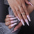 Lange Stiletto Press-On Nagelkunst Brehn