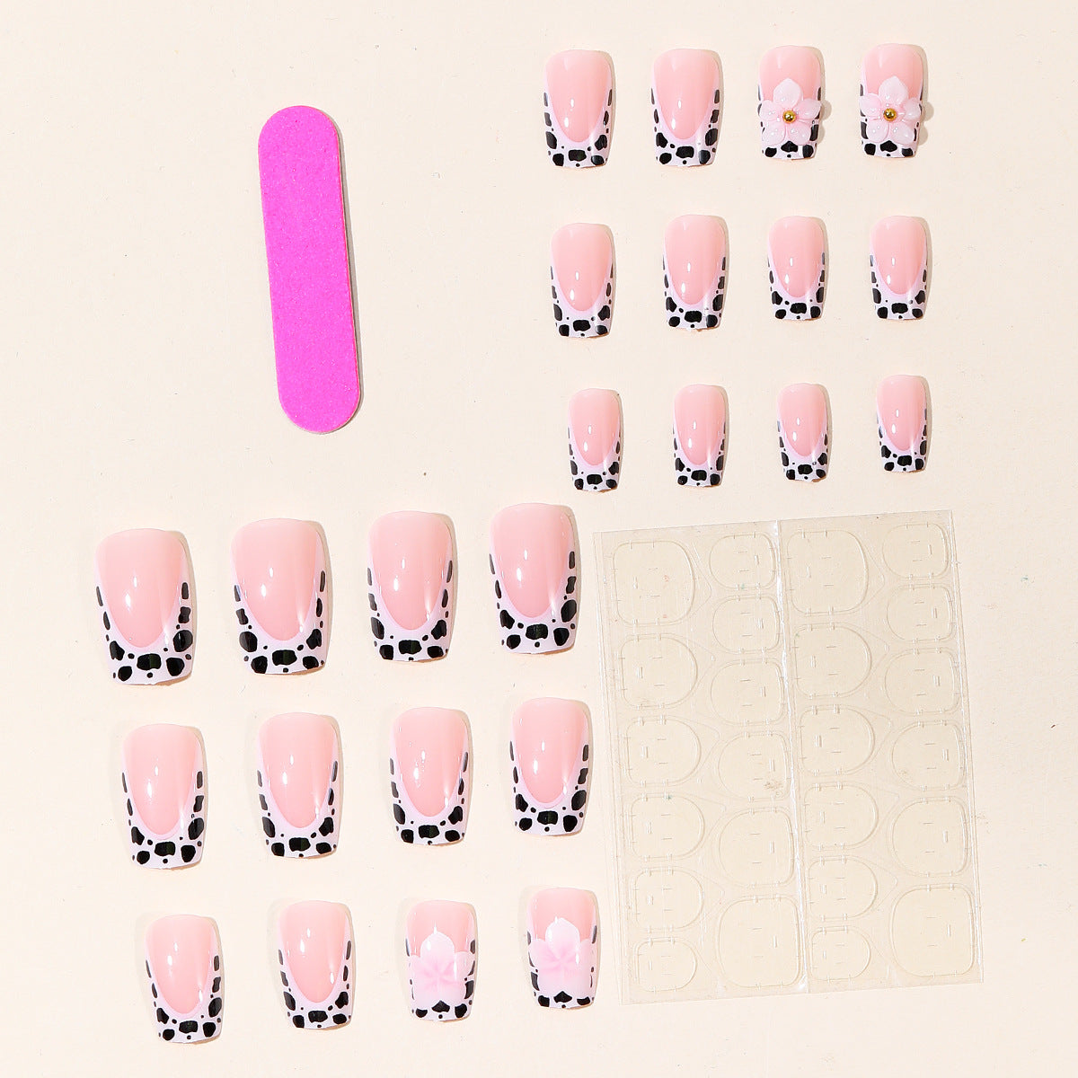 Dekorative florale Akzent Nagelkunst Extensions Brehn