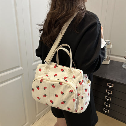 WoPlayful Erdbeer Druck Crossbody Tasche Brehn