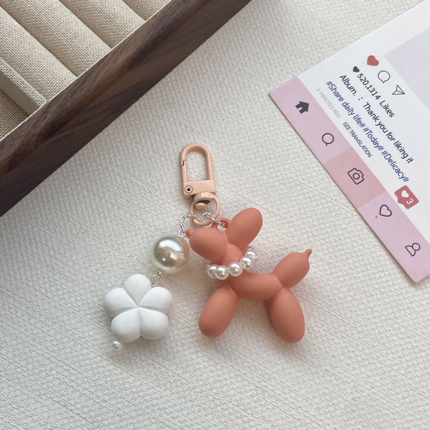 Ballon Tier Charm Schlüsselanhänger Brehn
