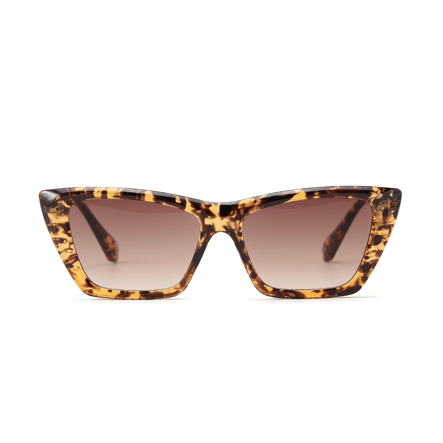 Damen geometrische Sonnenbrille mit stylischem Kunststoffrahmen Brehn