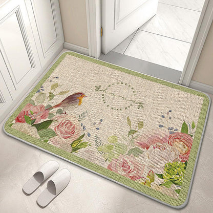 Dekorativer Floral Willkommensmatte Brehn