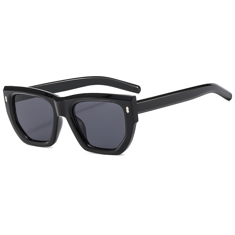 Damen Designer-Sonnenbrille mit modernem geometrischem Rahmen und UV-Schutz Brehn