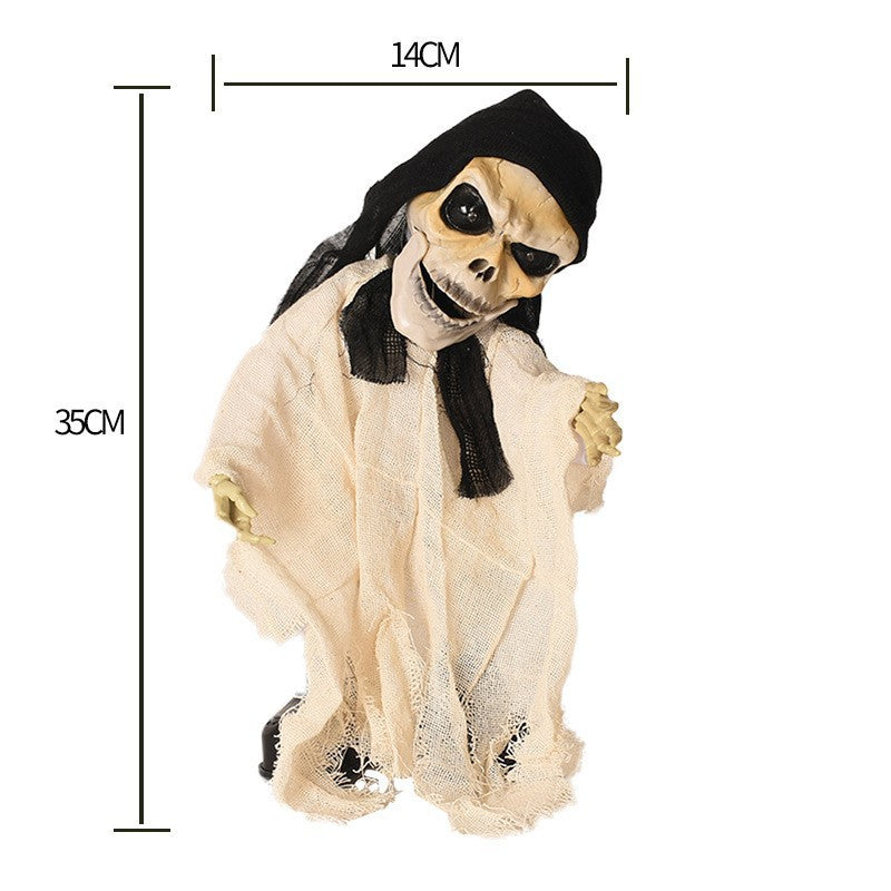 Spooky Animierte Halloween Skelett Dekoration Brehn