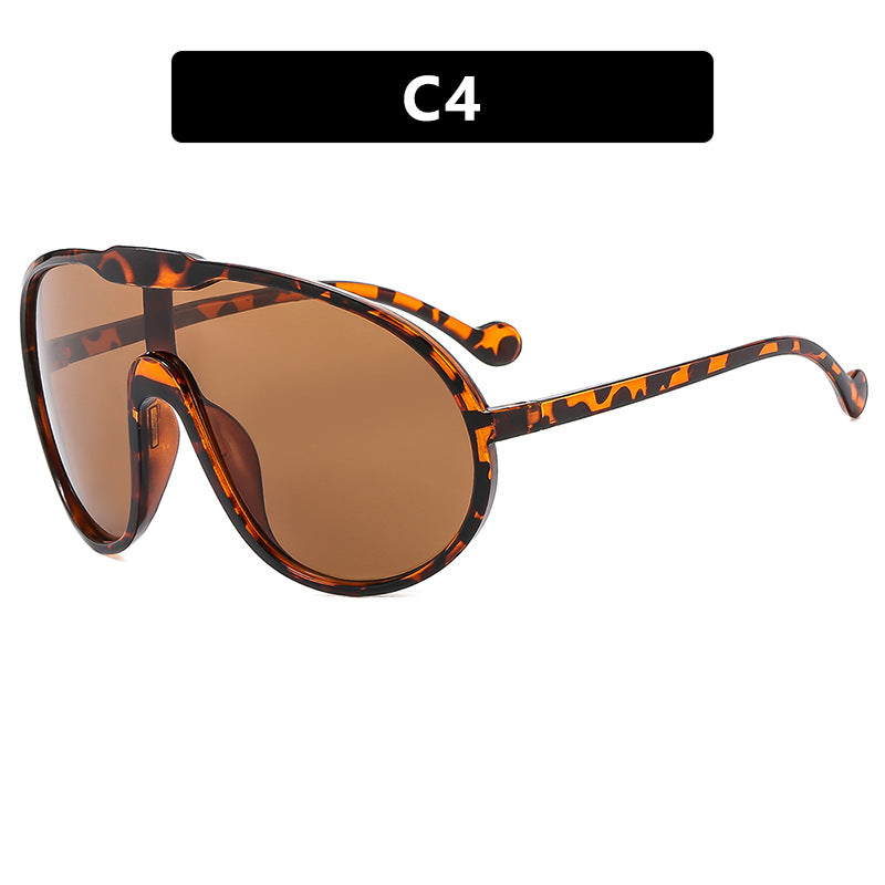 Damen futuristische transparente Sonnenbrille mit eleganter Form Brehn