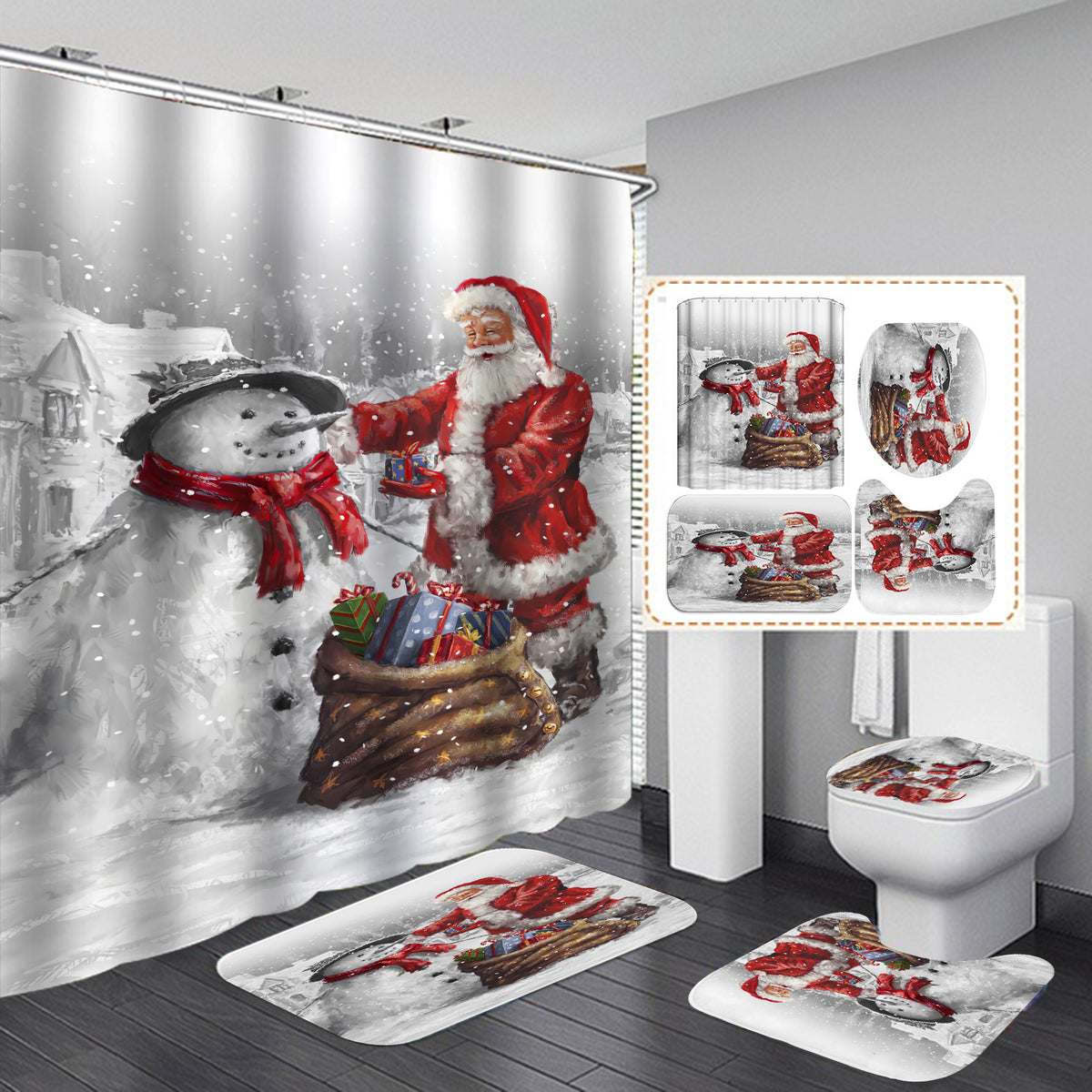 Weihnachts-Sonder-Badezimmer-Set Brehn