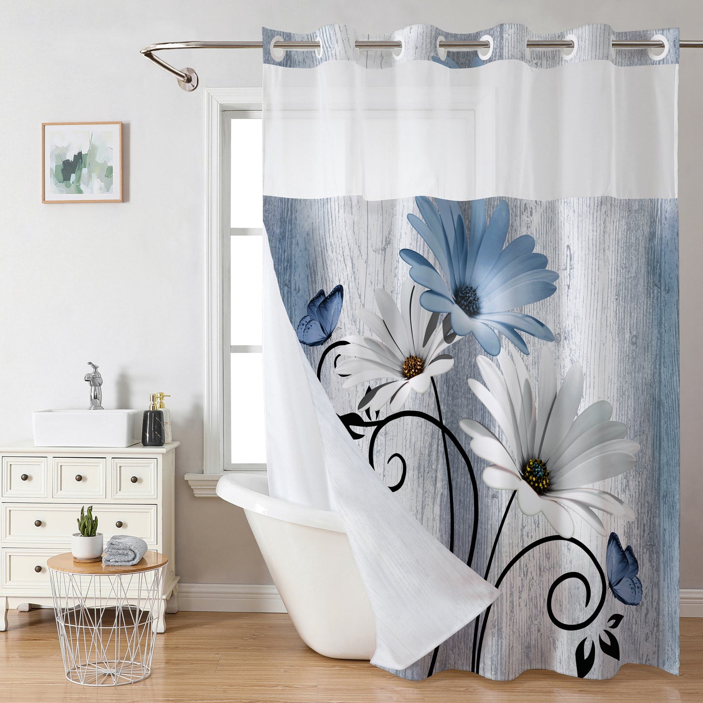 Florales Druck Duschvorhang Brehn