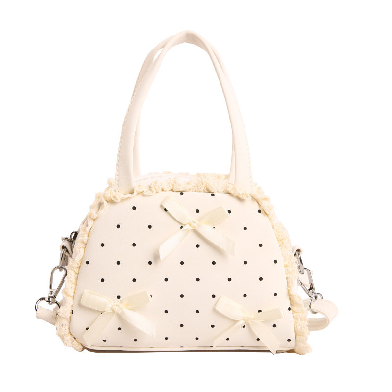 WoCharming Schleifen-verzierte Alltagshandtasche Brehn