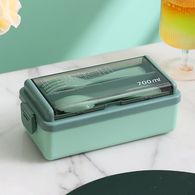 Multifunktionale Lebensmittelaufbewahrung Lunchbox mit integriertem Besteckset