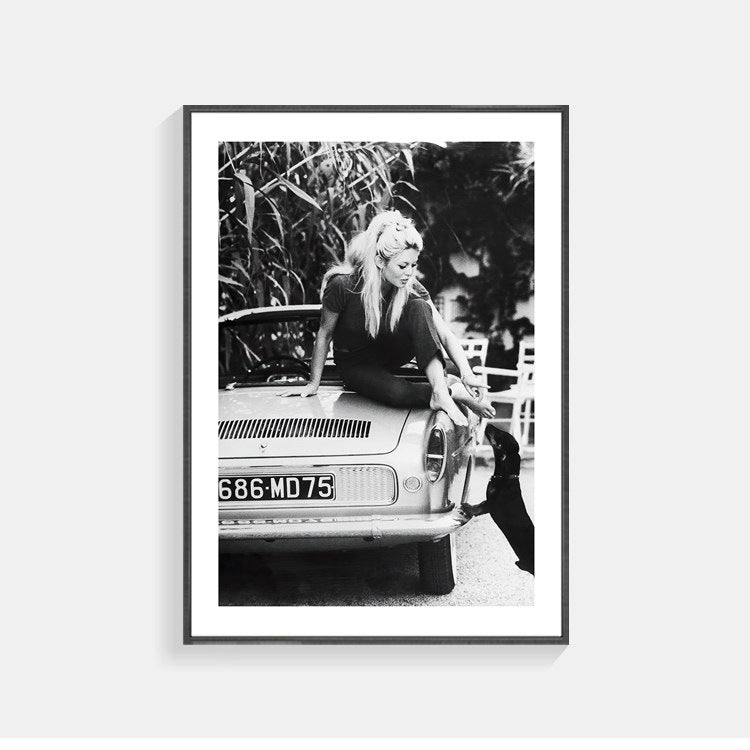 Vintage Inspirierte Gerahmte Kunstdruck