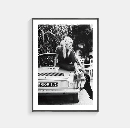 Vintage Inspirierte Gerahmte Kunstdruck