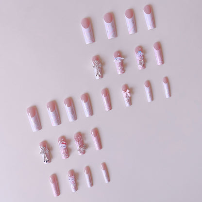 Kunstnagelset mit verspieltem 3D-Design Brehn