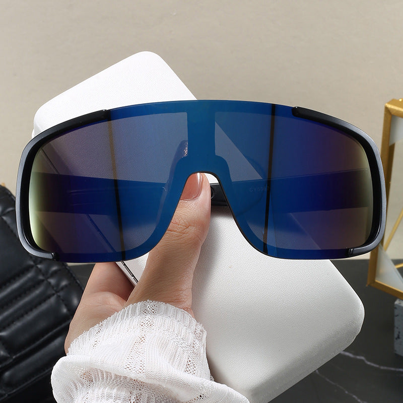 Damen modische Sportsonnenbrille mit breitem UV-Schutz Brehn