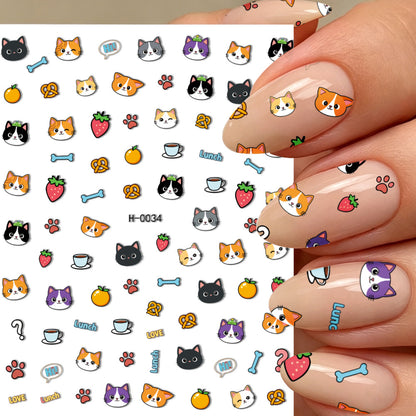 Niedliche Hunde-Themen-Nagelkunst-Sticker
